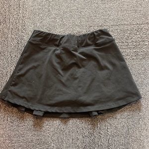 Black tennis skirt